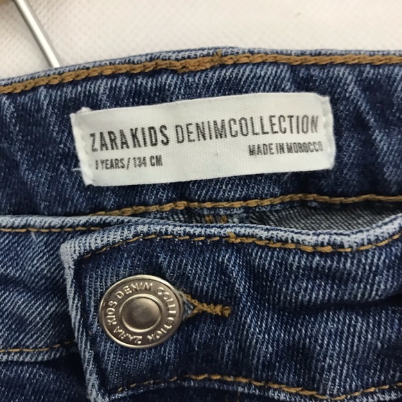 ZARA KIDS Girls Size 7/8 Denim Jean Skirt Blue - Picture 3 of 4